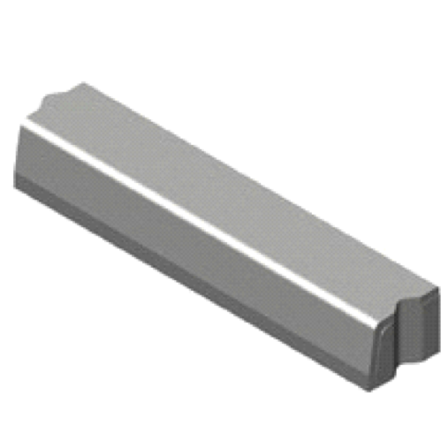 Trottoirband 18/20x16x100 cm recht grijs visbek