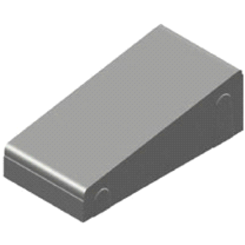 Invalide-inritblok 13/15 20/10x60x30 midden grijs vk