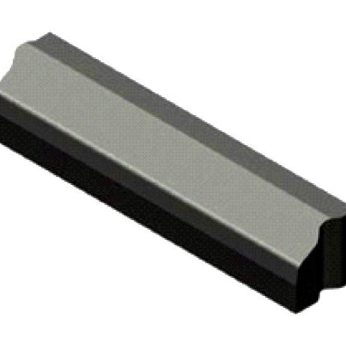Geleideband 5/20x20x100 cm recht zwart visbek