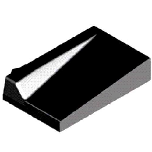 Invalide-inritblok 13/15 17/8X75X50 links zwart visbek