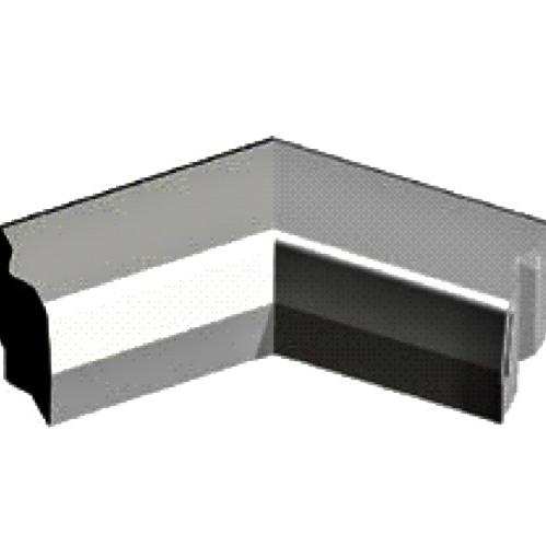 Trottoirband 18/20x25 cm hoek 135 graden inwendig zwart visbek