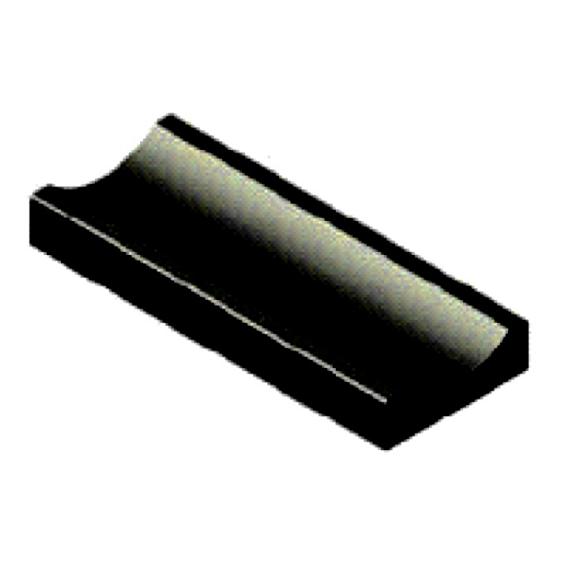 Molgoot 30x12x100 zwart uitholling 3 cm
