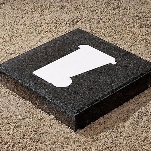 Symbooltegel 30x30x6 cm zwart/wit minicontainer