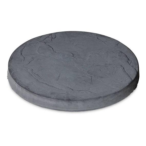Ronde staptegel Flagstone 44 cm zwart