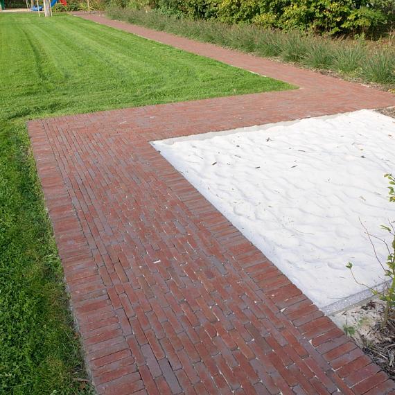 WF80 Ruston rood paars  bezand Getrommeld