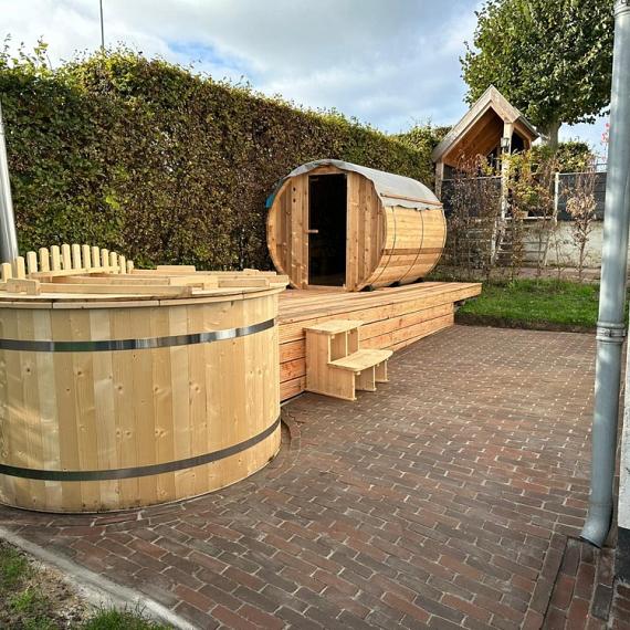 UWF60 Carpo rood paars bruin bezand Getrommeld