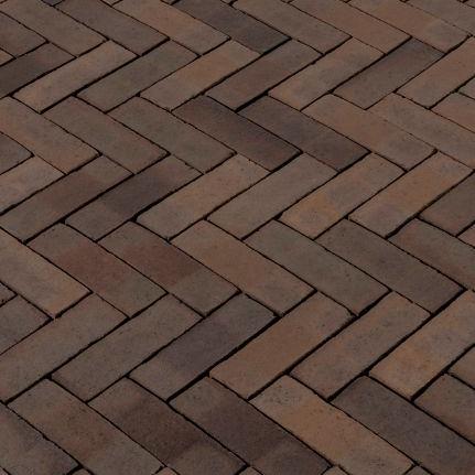 WF80 Loreto gebakken waalformaat paars-bruin genuanceerd