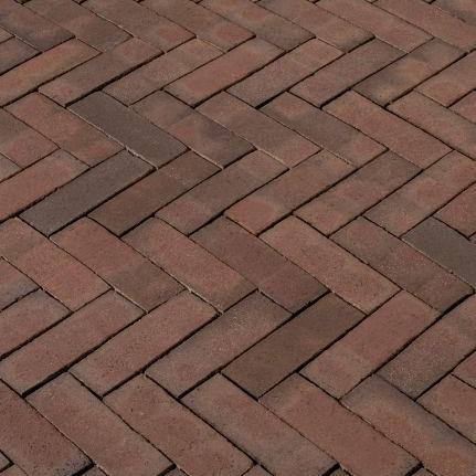 DF80 Peraldo gebakken dikformaat rood-bruin genuanceerd