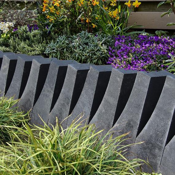 Linia excellence wave 60x15x15 cm Nero