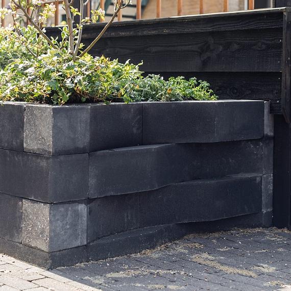 Linia excellence wave 60x15x15 cm Nero