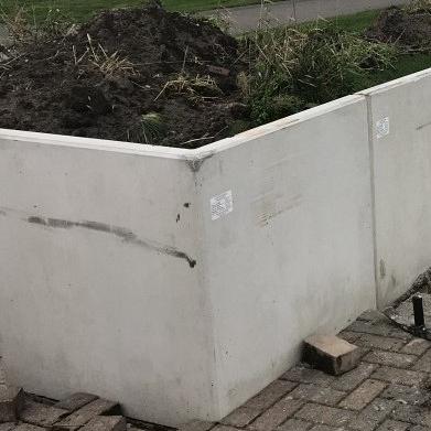 KG075-H (Hoek 90 graden) Keerwand 50x50x75 cm