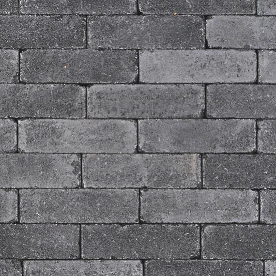 Antieke trommel dikformaat 6 cm antraciet