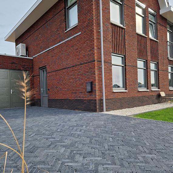 Antieke trommel waalformaat 7 cm antraciet