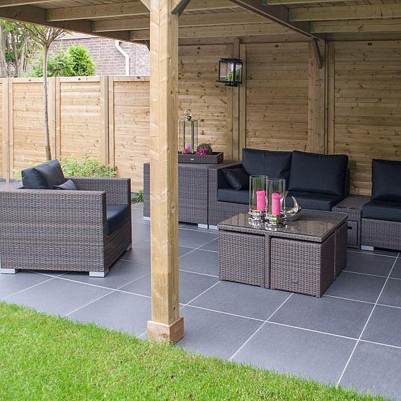 Ceramaxx 60x60x3 cm ardesia nero 2.0 rectified