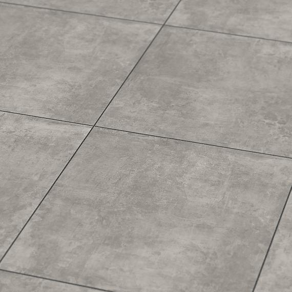 Vol keramische tegel, betonlook 80x80x3 cm, Grijs
