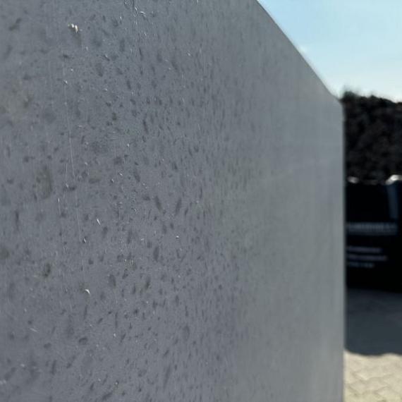 Profi- Keerwand grijs 105 cm hoog, 99 cm Lang, ca.64-70 cm voet