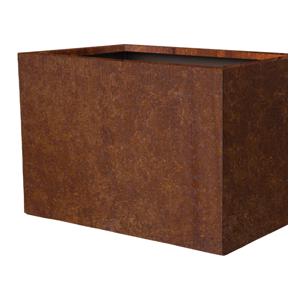 Bloembak vlak corten 60x90x60