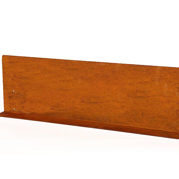 Kantopsluiting single (flg) corten 300x10