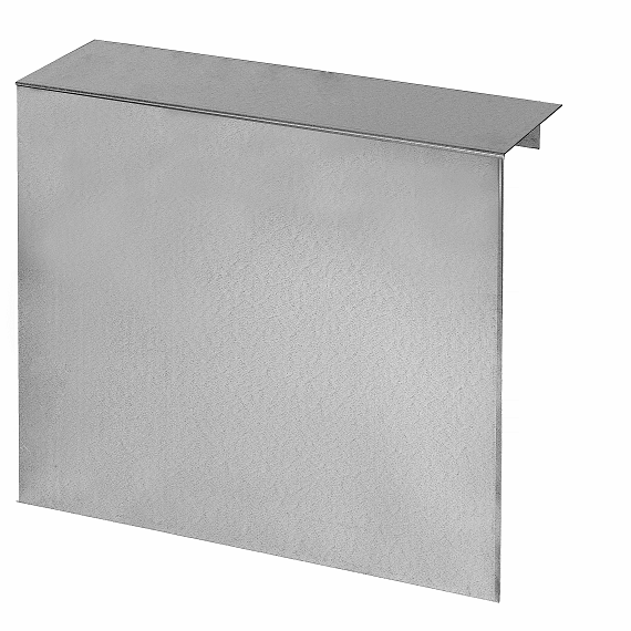 Overzetstuk muurelement recht verzinkt 150x30x12,8