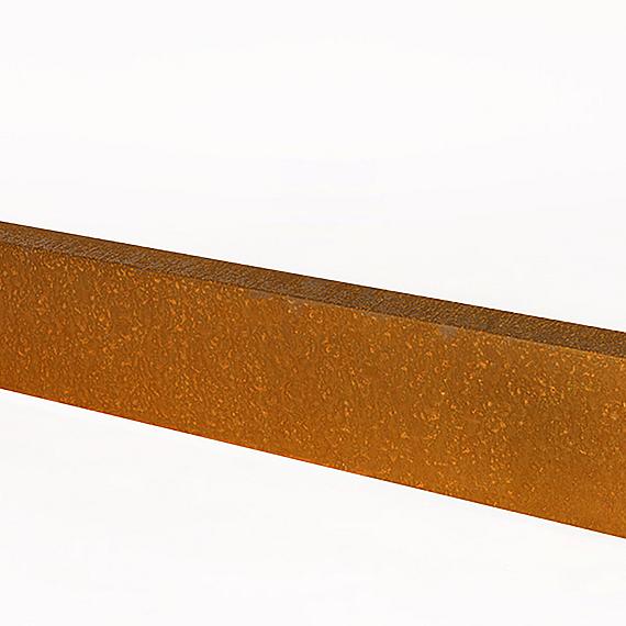 U-profiel ongelijkzijdig opsluitband 5cm corten 220x5,1x20,8x5,4