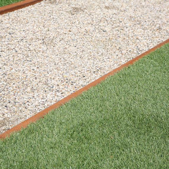 U-profiel gelijkzijdig opsluitband 5cm corten 300x5,17x5,1x5,4