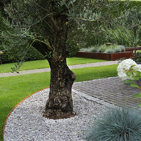 Kantopsluiting double (flg) corten 300x10