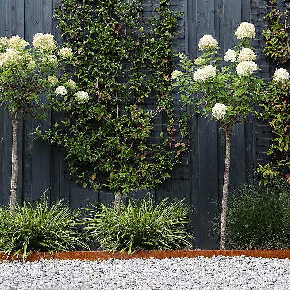 Kantopsluiting single flex 300x27,7 cm corten