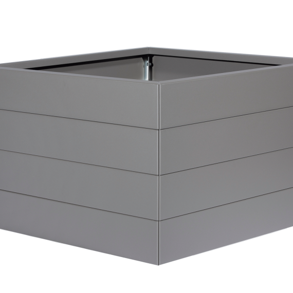 Bloembak poedercoat taupe 210x210x56
