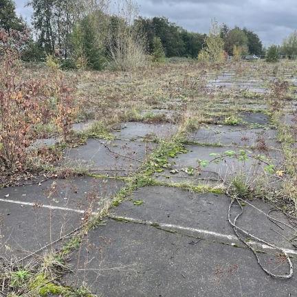 Gebruikte betonplaat 195x103x10 met hoeklijn B Keus