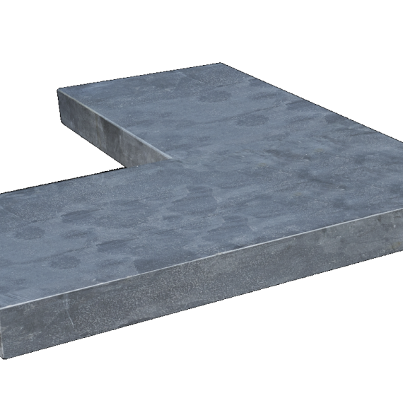 Hoek blue moon honed linea 50/25x50x3cm