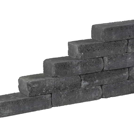 Pilestone line coal 40x15x10cm
