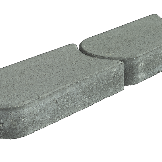 Kantsteen graskant antraciet 22x12x4,5cm