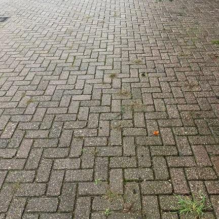 Gebruikte betonklinkers 21x10,5x8 cm Rood/Paars Doetinchem