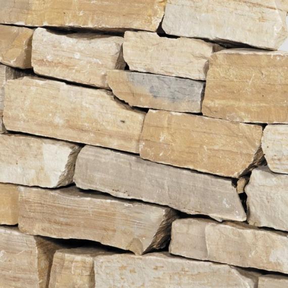 Stapelblokken bourgogne geel 10-15cm