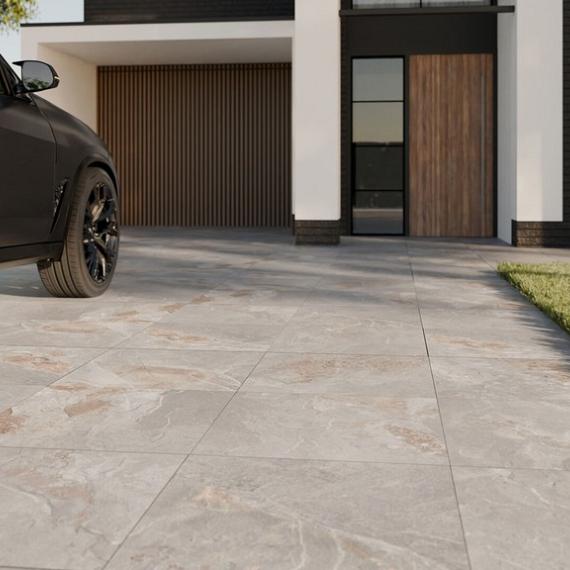 Keramische tegel varese taupe due 80x80x2cm
