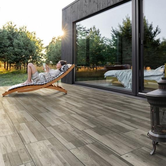 Cerasun woodlook torino grigio 40x80x4cm