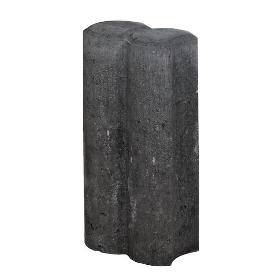 Palissadeband rond zwart 6x25x50cm