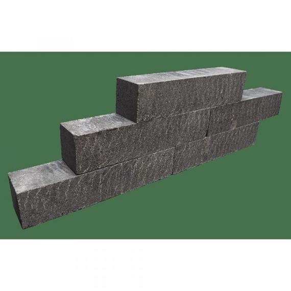 Blockstone black 15x15x30cm