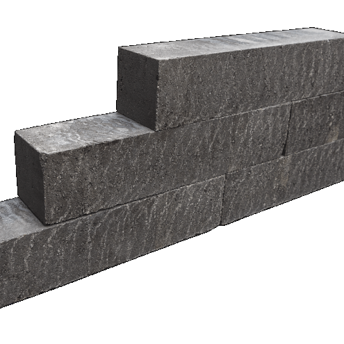 Blockstone black 15x15x30cm