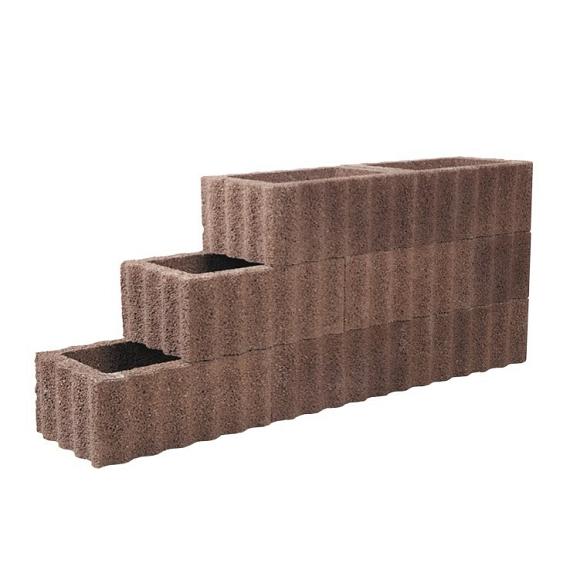 Cirkelflor groot bruin/rood 48x38x30cm