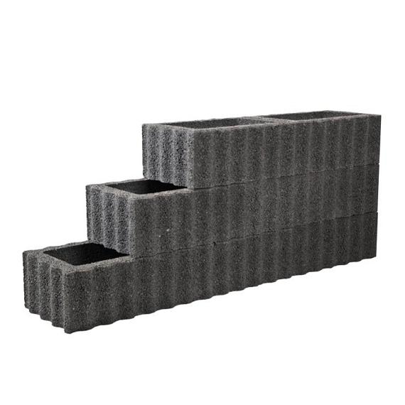 Kubusflor zwart 40x30x25cm