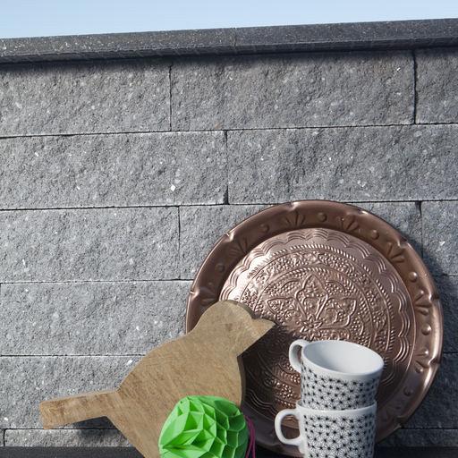 Rox splitsteen 37,7x9x8,9 cm Noors grijs