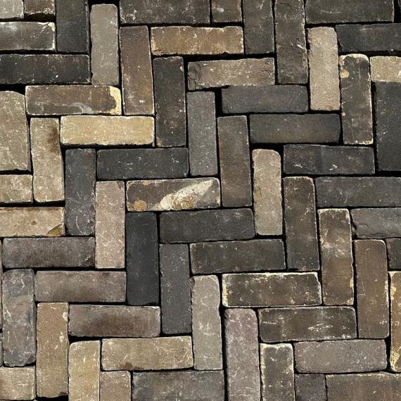 Oude gebakken Dikformaten Geel Bont (op pallets)