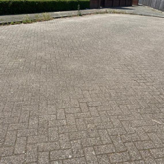 Gebruikte betonklinkers, 8 cm paars, type Lobith, losgestort