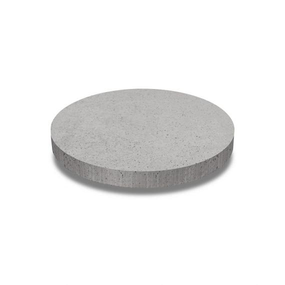 Oud hollandse tegel rond 100x100x7 grijs