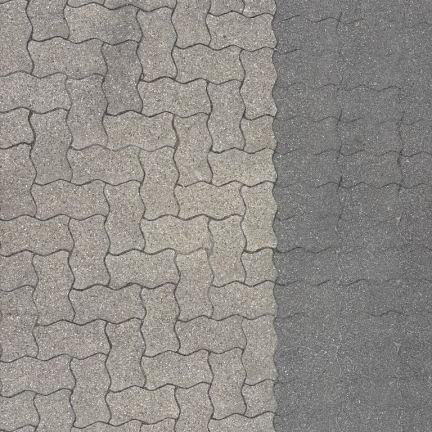 Gebruikte Sinpro profielstenen grijs / zwart 8cm