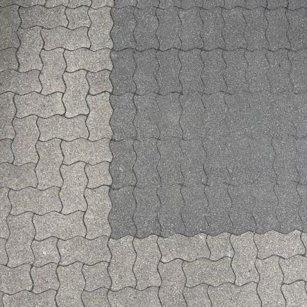 Gebruikte Sinpro profielstenen grijs / zwart 8cm
