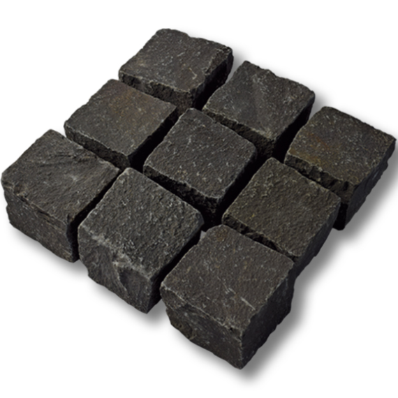 Basalt kinderkoppen 16x16x20 cm rustiek losgestort