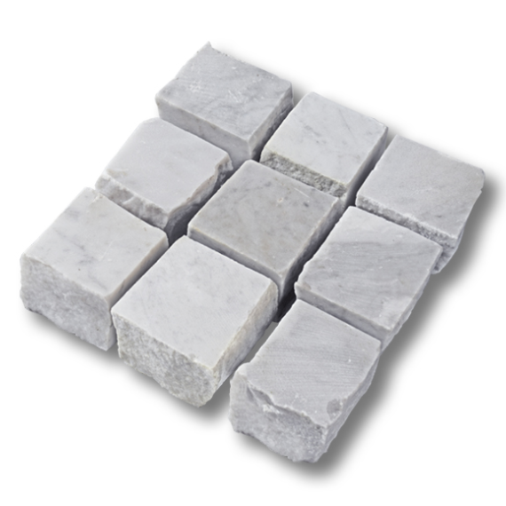 Marmer kinderkoppen 6x8 cm rustiek