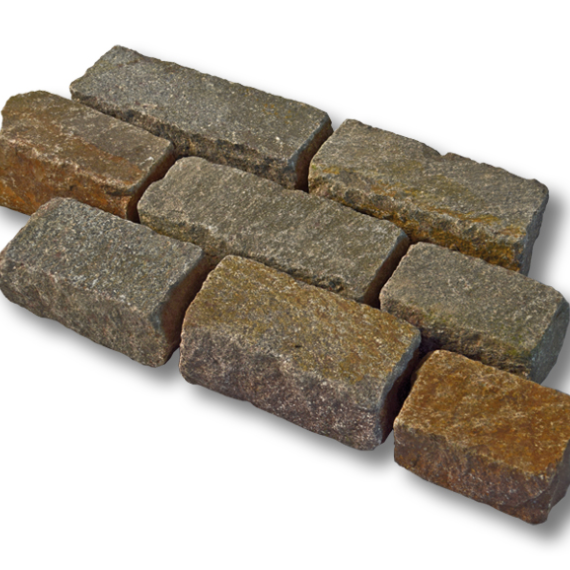 Porfier kinderkoppen 10x15-40x8-11 cm rustiek losgestort